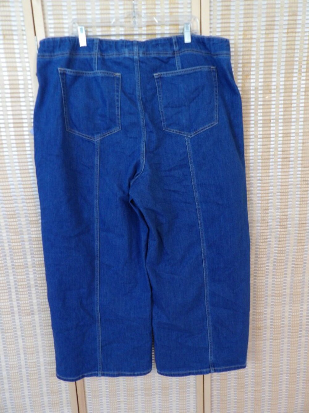NWT Women Ava & Viv Size 20 High-Rise Tailored Cropped Wide Leg Jeans - Picture 7 of 7